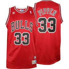 Camiseta nba de Pippen Bulls Gris